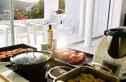 Playa de S'Estanyol Appartement | Ibiza, Roca Llisa Loft luxueux avec belle vue mer
