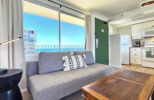 Diamond Head - Kapahulu - St. Louis Appartement | Vues idylliques sur l'océan du 12e étage Suite 1 chambre avec cuisine complète