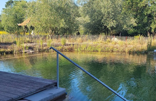Liepe Appartement | Idyllic vacation apartment in the middle of nature, swimming pond, sauna, bird tours