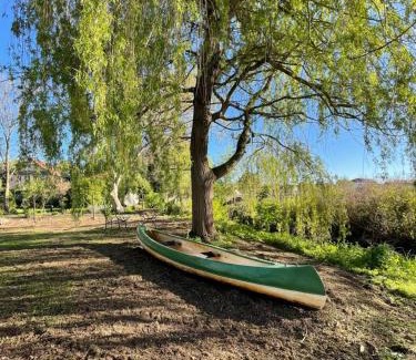 Elsteraue Appartement | Idyllisches Landhaus Taucha mit Gartenzugang