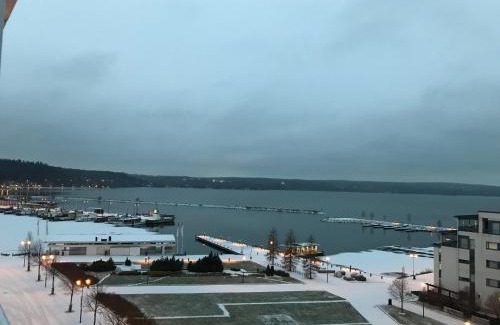 Lahti Appartement | Ilmastoitu 55 m2 huoneisto saunalla Lahden satamassa