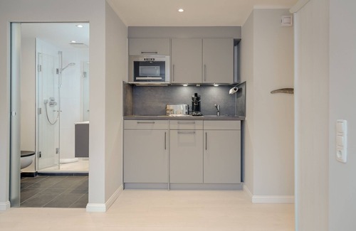 Tinnum Appartement | L'appartement 1 pièce Tom a une superficie confortable de 25 m² et offre toujours une atmosphère détendue