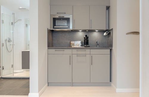 Tinnum Appartement | L'appartement 1 pièce Tom a une superficie confortable de 25 m² et offre toujours une atmosphère détendue