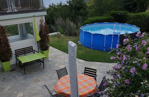 Chermignon Appartement | 10 min. de Montana (Valais central), avec vue magnifique sur vallée et montagnes