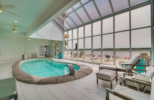 Dennis Maison | Indoor Pool and Waterfront Deck Spacious Jay Home