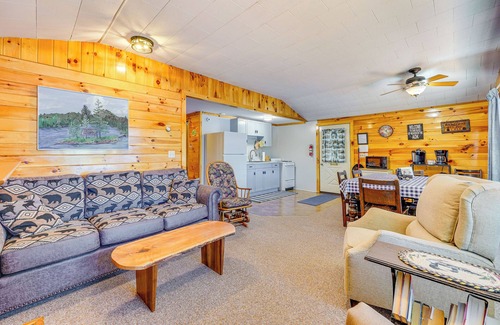 Inlet Cabine | Inlet Lakefront Home: Private Dock & Beach Access!
