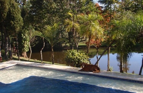 Aracoiaba da Serra Maison | Jacaranda Place 125. 000m2, siège social avec vue sur le lac, piscine, cour, verger