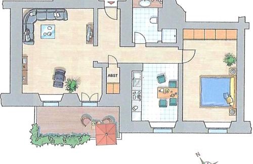 Hohen Niendorf Appartement | Jagdschloß zu Hohen Niendorf Fewo 6
