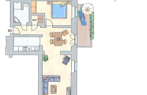 Hohen Niendorf Appartement | Jagdschloß zu Hohen Niendorf Fewo 5