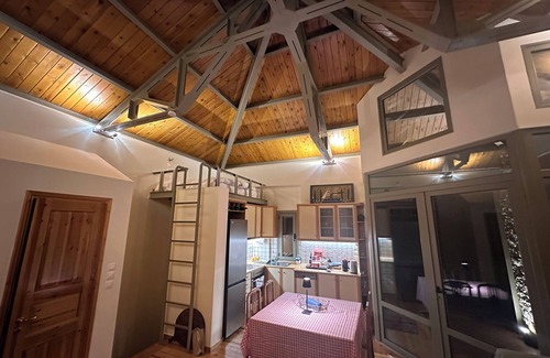 Kalavrita Maison | Kalavryta Villa Nano 360 view with fireplace