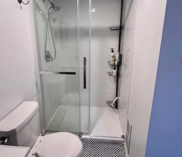 Aylmer Maison | Kat Aylmer Private Studio, attached bathroom, TV, and kitchenette