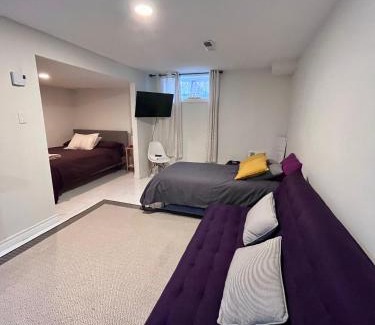 Aylmer Maison | Kat Aylmer Private Studio, attached bathroom, TV, and kitchenette