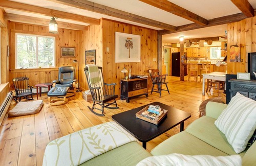 Lyman Maison | Kennebunk Pond Waterfront Lyman Home w/ Deck, Dock