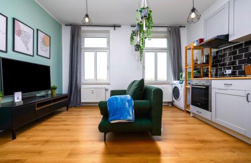 Eutritzsch Appartement | Kernsaniert-Küche-WIFI-Designerbad-Netflix