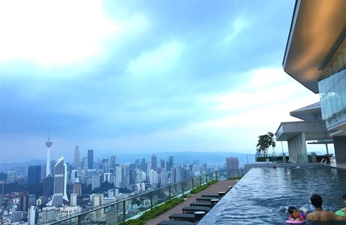 Kuala Lumpur Appartement | Piscine à débordement sur le toit KL Sentral (G)