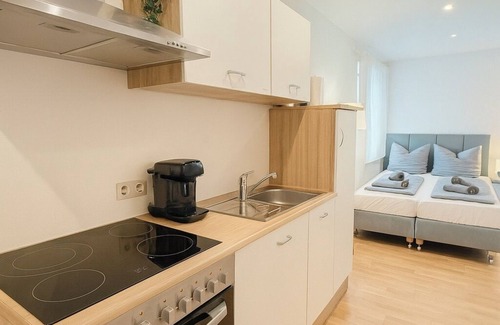 Neureut Sudlicher Teil Appartement | Kleines Glück Karlsruhe - washing machine, underfloor heating