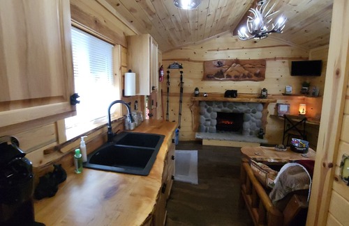 Ashford Cabine | Knotty Shack Cabin-Unique Log Cabin with Hot Tub Stay, Explore, Retreat & Repeat
