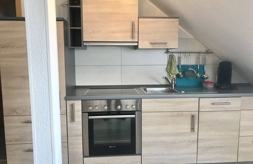 Altenhagen Appartement | Komf. Mod. Apartment with sitting area in the garden near Steinhuder Meer