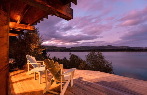 Cape Saunders Station Balnéaire | Kotare Studio -Wake up awed by the stunning view of the Otago Peninsula