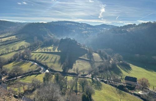 Saint-Saturnin-de-Lenne Maison | L’échappée belle, vue panoramique sur la campagne