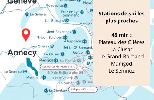 Cruseilles Appartement | L'écrin connecté-axe Annecy-Genève-wifi-confort