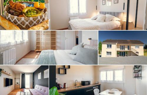 La Ferte-Gaucher Appartement | L'élegant, climatisé et rénové - Appart'hôtel Chez MV