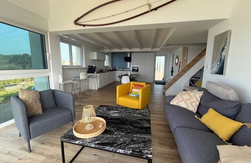Plougonvelin Maison | "L'Abri côtier", situation exceptionnelle sur la Falaise vue mer À180°