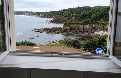 Plougonvelin Maison | "L'Abri côtier", situation exceptionnelle sur la Falaise vue mer À180°