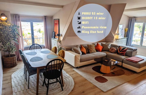 Lagny-sur-Marne Appartement | L'Arty Attique - Disney / Paris - Panoramic view