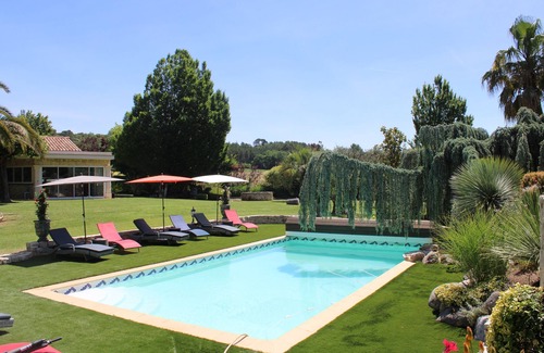 Boisset-et-Gaujac Maison | L'OASIS DE BOISSET : MAS 5*, 3 min d'Anduze, PISCINE privée chauffée, 16 pers