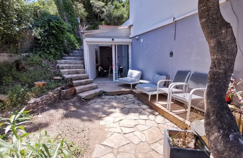 Ile du Levant Appartement | L'Océanite - Studio 21m2 Climatisé Vue mer Terrasse