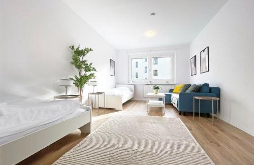 Wiederitzsch Appartement | L21-Apartment Leipzig Nord, 3 Zimmer, 8 Personen, Standardisierte Ausstattung, ideal für Reisende, Pendler, Familien