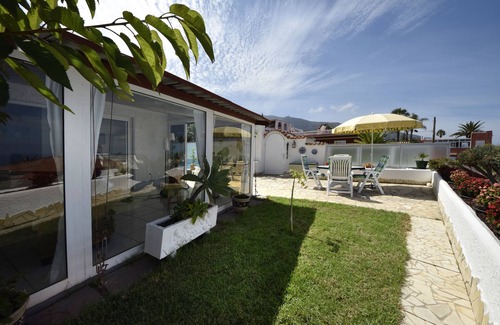 Los Realejos Maison | Bungalow dans un endroit très calme avec vue imprenable sur la mer et piscine chauffée