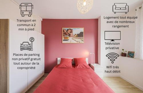 Secteur 3 Appartement | La coloc' Smart & Cosy - 4 chambres différentes et privatives sont disponible dans ce T4 de 80m2 en colocation - Jusqu'à 2 personnes par chambre - 1 lit double par chambre