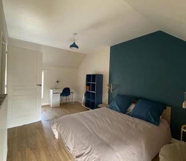 Vincelles Maison | La Maison Bleue, maison mitoyenne de campagne