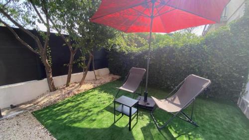 Nyons Appartement | La perle de provence, appartement neuf en rez de Jardin clos, au calme, clim, salle d'eau dans chaque chambre, à 900m du centre de Nyons
