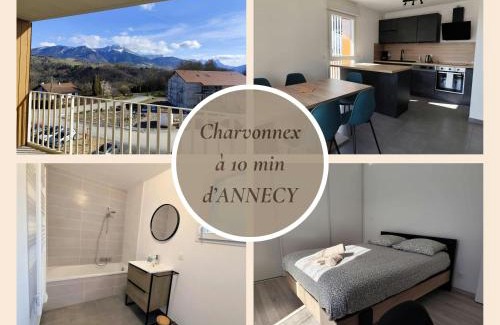 Charvonnex Appartement | Lac et Monts-Vue Montagne-Lac