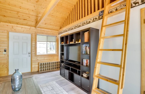 Backus Cabine | NEW! Lakefront Cabin w/ Deck, Boat Dock & Games!