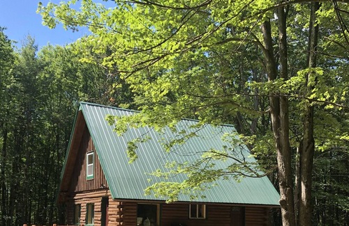 West Oneonta Cabine | Lakefront Catskills Log Home Our Own Private Lake Fireplace, Boats, Hot Tub!