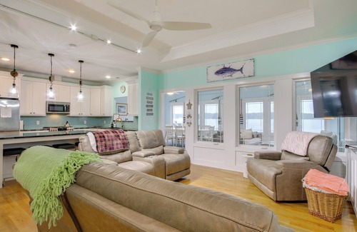 Cross Hill Maison | Lakefront Home w/Hot Tub & Dock in Cross Hill!