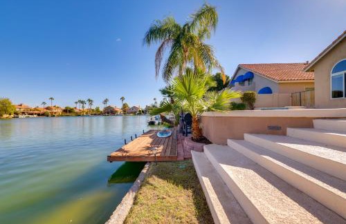 Lakewood Maison | Lakefront Living! Huge Phoenix Home with Dock, Pool