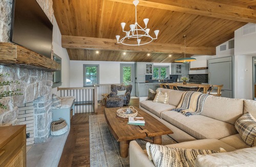 Meredith Maison | Lakefront Luxury – Dock, Beach, Deck & Game Room | Sleeps 10