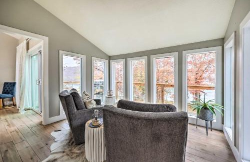 Rogers Maison | Lakefront Rogers Getaway with Hot Tub and Deck!