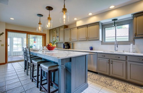 Syracuse Maison | Lakefront Syracuse Home with Deck and Private Dock!