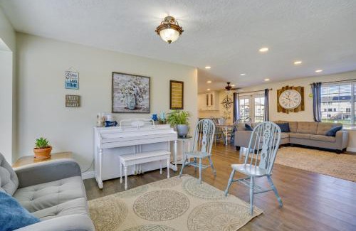 Stansbury Park Maison | Lakefront Utah Home with Private Beach, Dock and Canoe