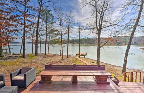 Myrtle Maison | Lakefront Vacation Rental with Deck and 2 Docks!