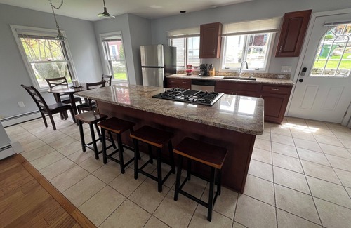 Lake Pocotopaug Maison | Lakeside Home: Pet-Friendly Retreat with Breathtaking Sunsets