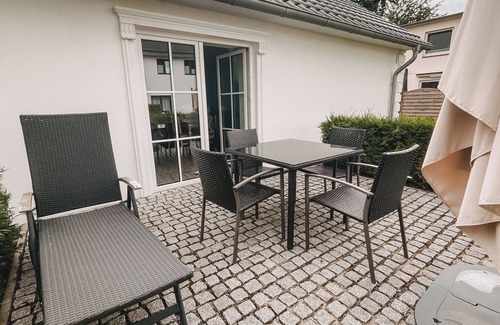 Groemitz Maison | Langhaus Rechts mit Eigener Terrasse auf dem Gelände vom Henriettenhof