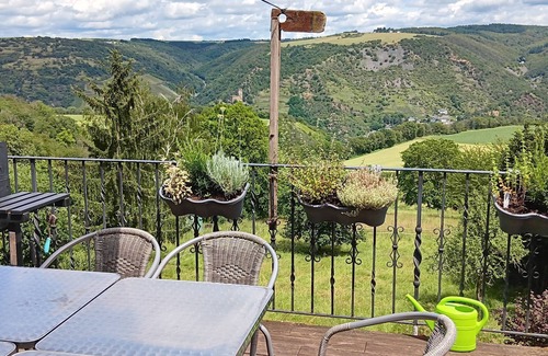 Mainz-Bingen Appartement | Grand appartement avec vue de rêve et terrasse pour 4-9 P sur la Rheinhöhe