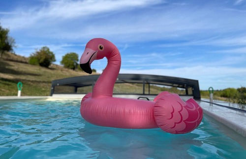 Chemire-le-Gaudin Cottage | Grand gîte près du Mans avec piscine, cheminée et animaux